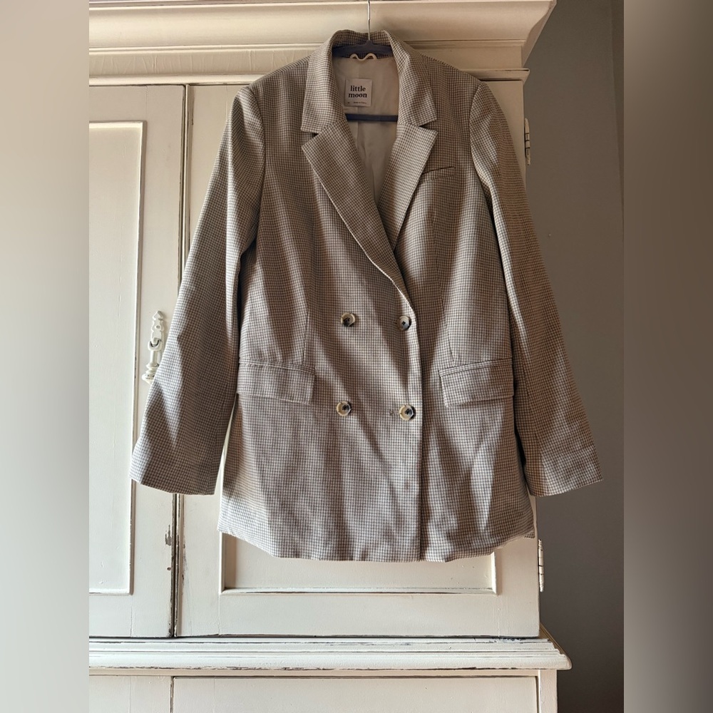 Aritzia Little Moon Plaid Blazer